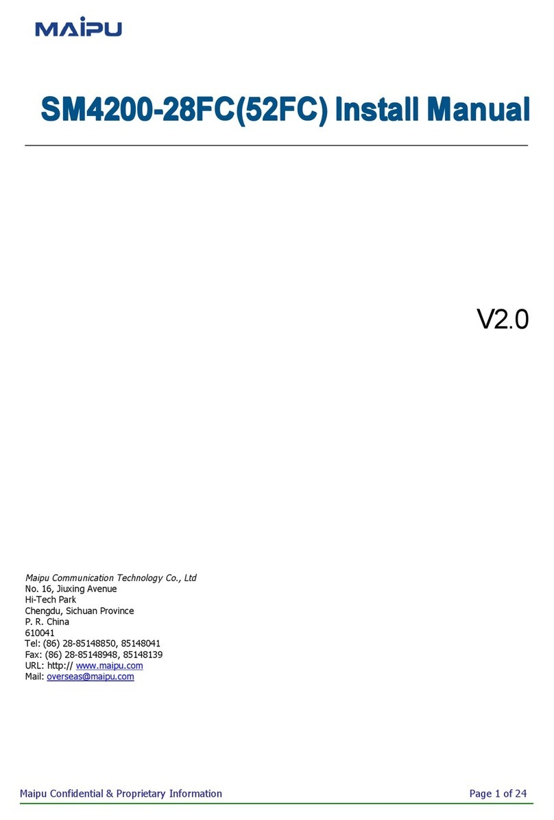 Maipu SM4200-28FC Install manual
