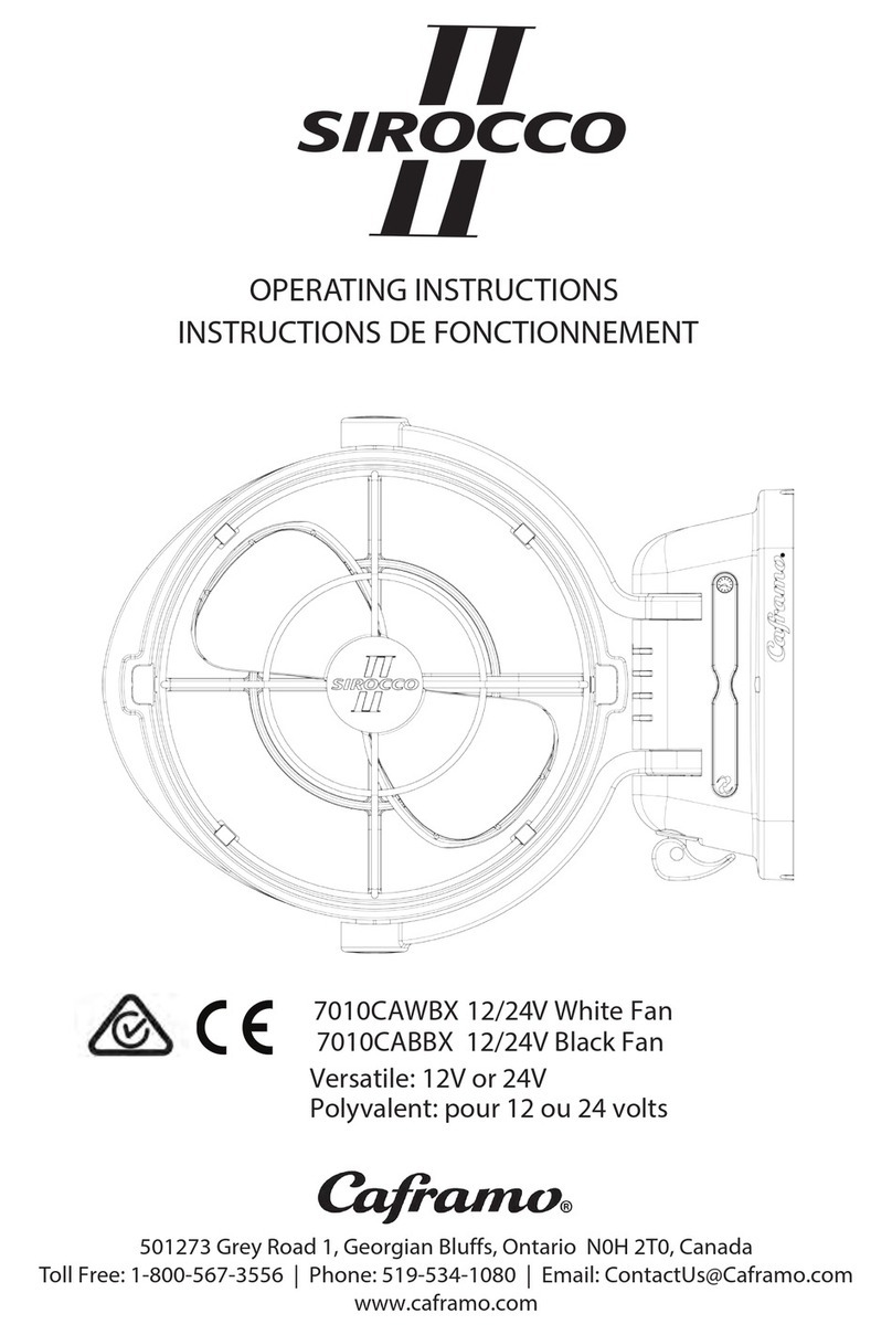 Sirocco 7010CAWBX operating instructions
