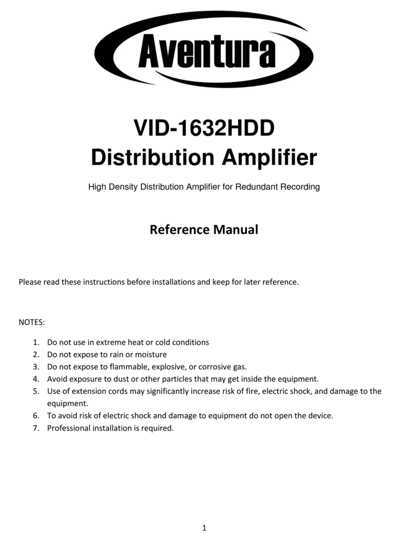 Aventura VID-1632HDD Reference manual