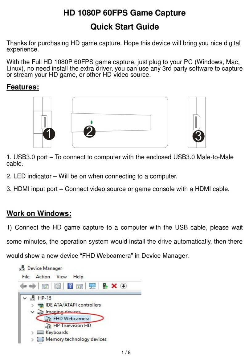 HopCentury HD-USB3 quick start guide