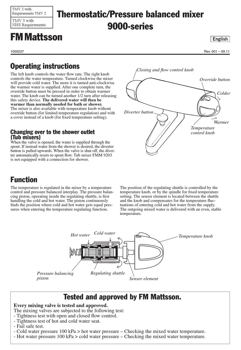 FM Mattsson 9000 Series operating instructions