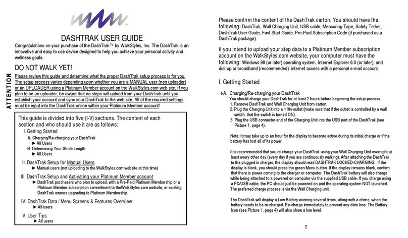 WalkStyles DashTrak user guide