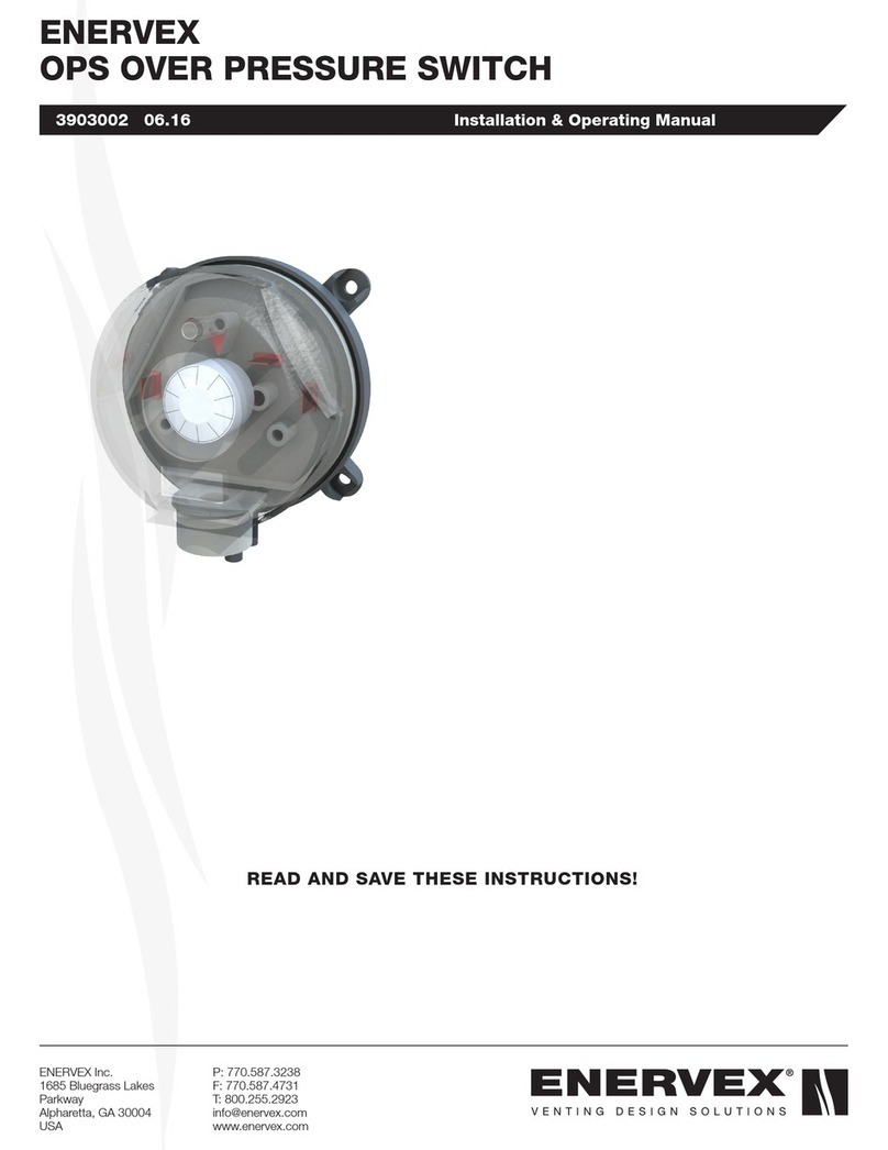 ENERVEX 3903002 Installation & operating manual