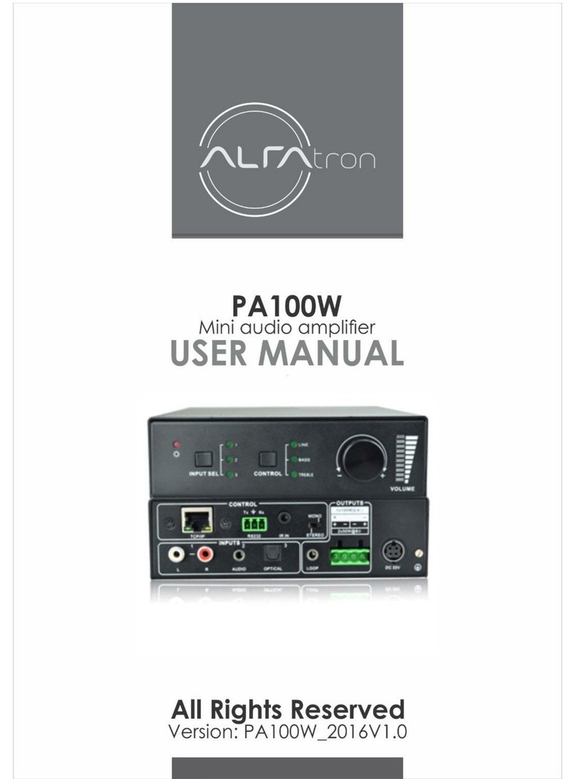ALFAtron PA100W user manual