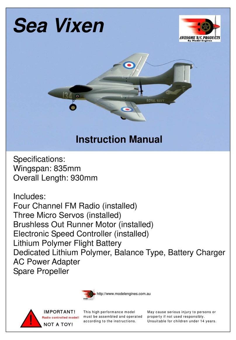 Model Engines Sea Vixen User manual