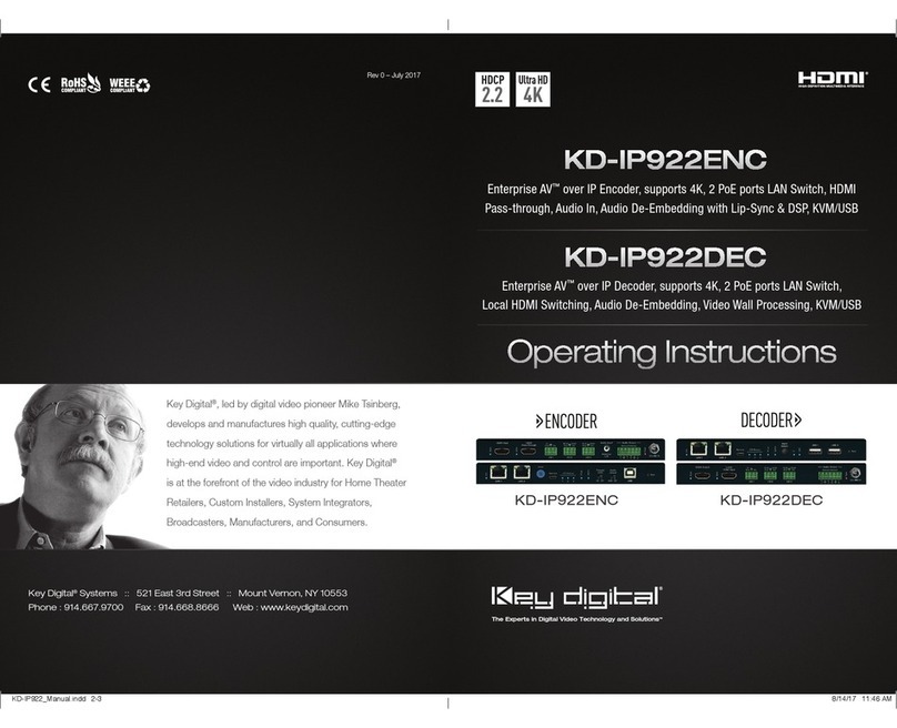Key Digital KD-IP922ENC User manual