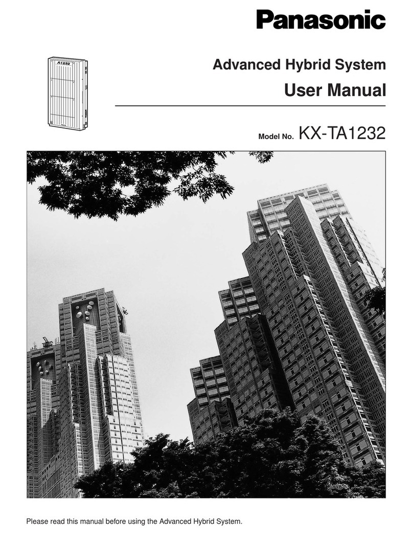 Panasonic KX-TA1232 User manual Panasonic KX-TA1232 User manual