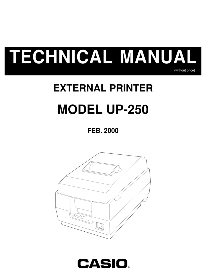 Casio UP-250 Technical manual