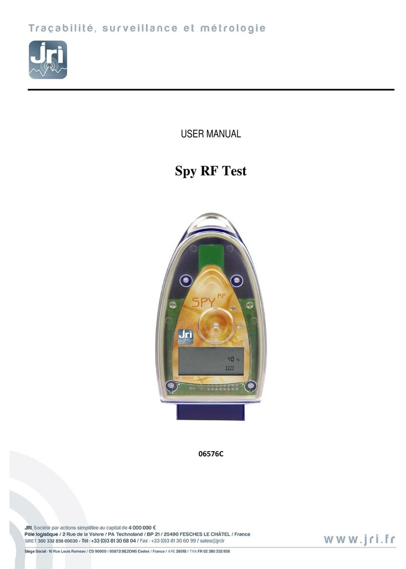 JRI Spy RF Test User manual
