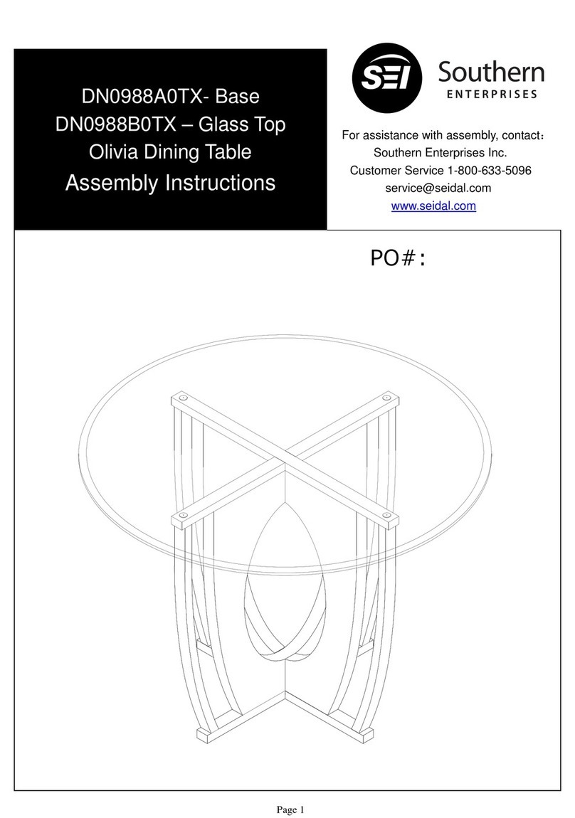 Southern Enterprises DN0988A0TX Assembly instructions