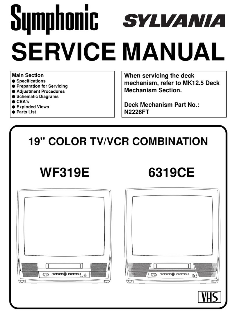 Sylvania WF319E Service manual
