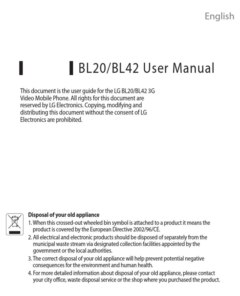 LG BL20 Chocolate User manual