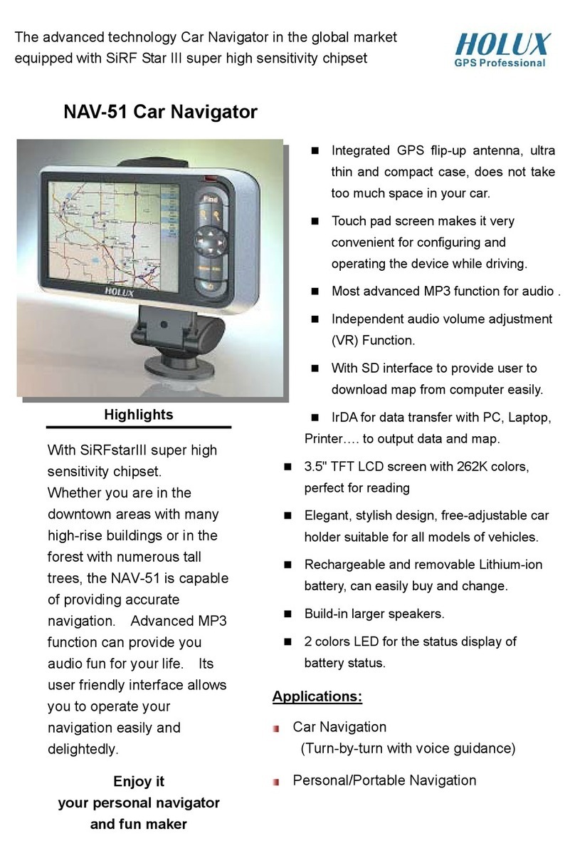 Holux NAV-51 User manual Holux NAV-51 User manual