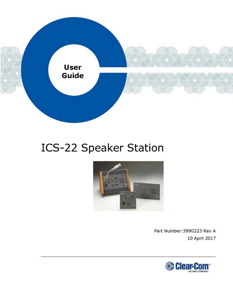 Clear-Com ECLIPSE ICS-22 User manual