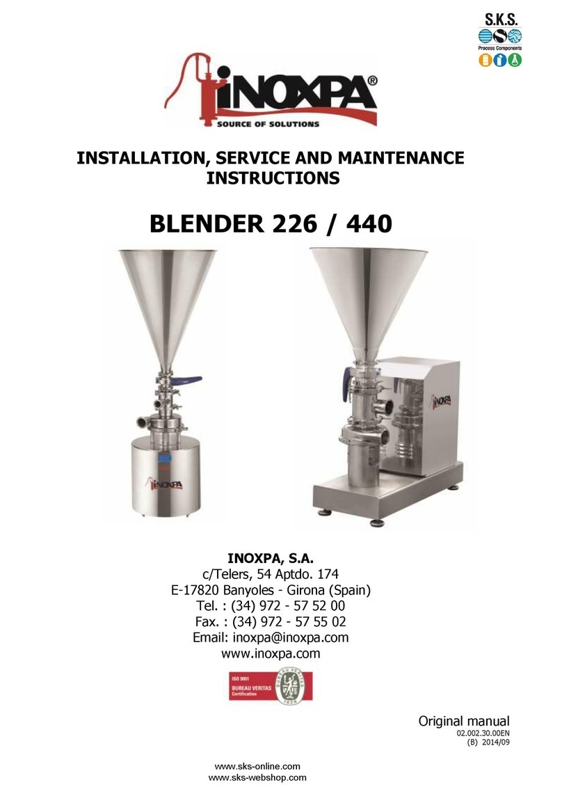 INOXPA 226 Manual