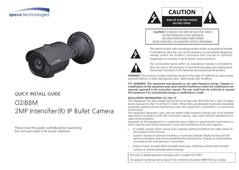 Speco O2iB8M User manual