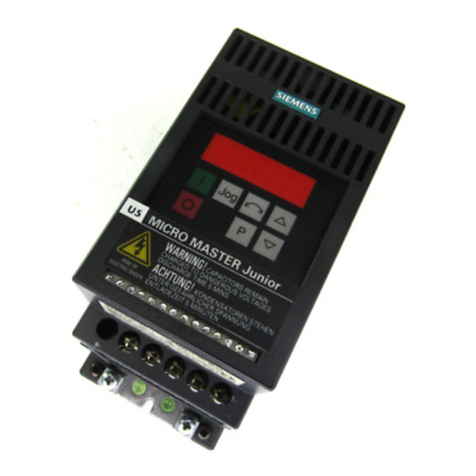 Siemens MICRO MASTER Junior User manual
