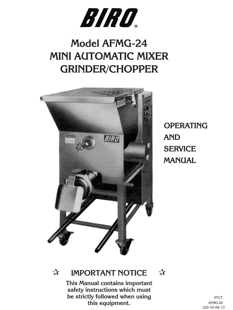 BIRO AFMG-24 Operating and service manual