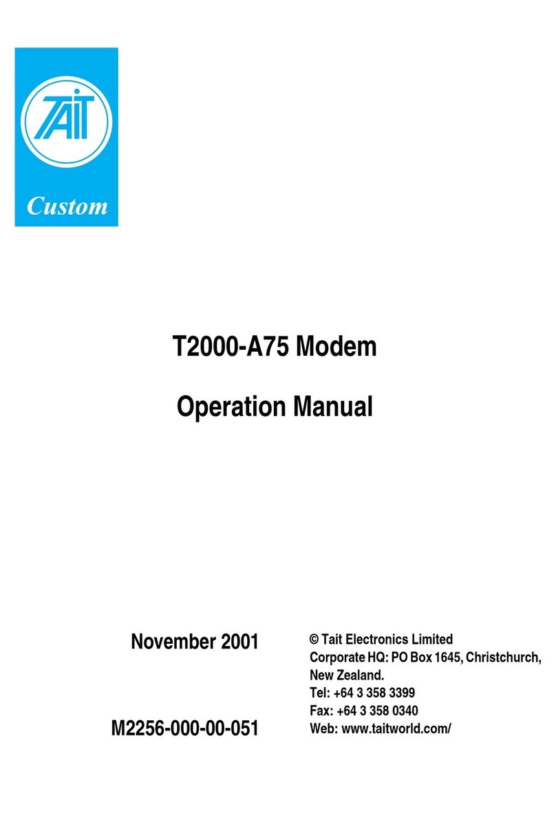Tait T2000-A75 Operation manual