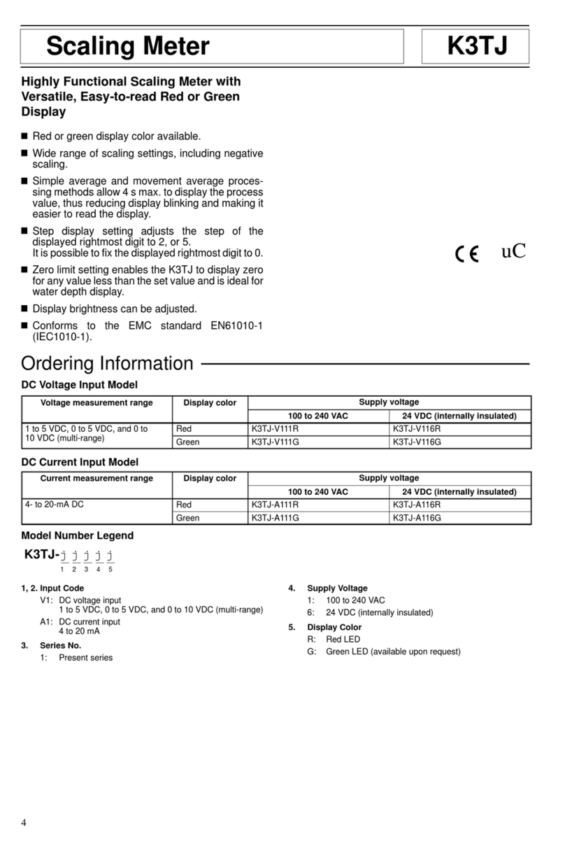 Omron K3TJ manual