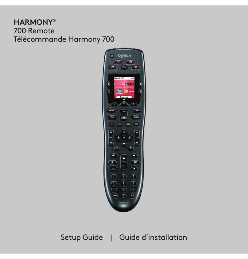 Logitech HARMONY 700 Setup guide Logitech HARMONY 700 Setup guide