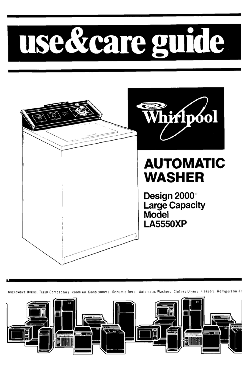 Whirlpool LA5550XPW4 Use & care guide