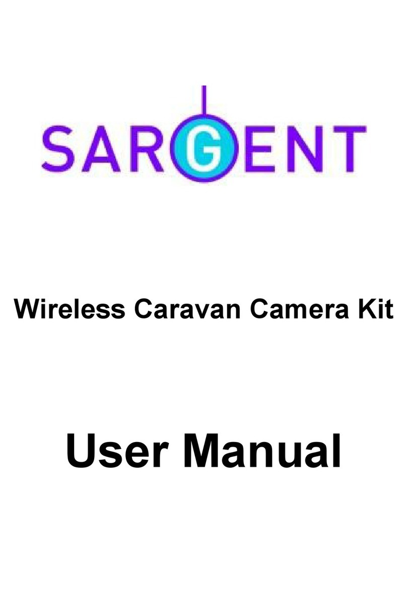 Sargent Caravan Reversing Camera Kit user manual