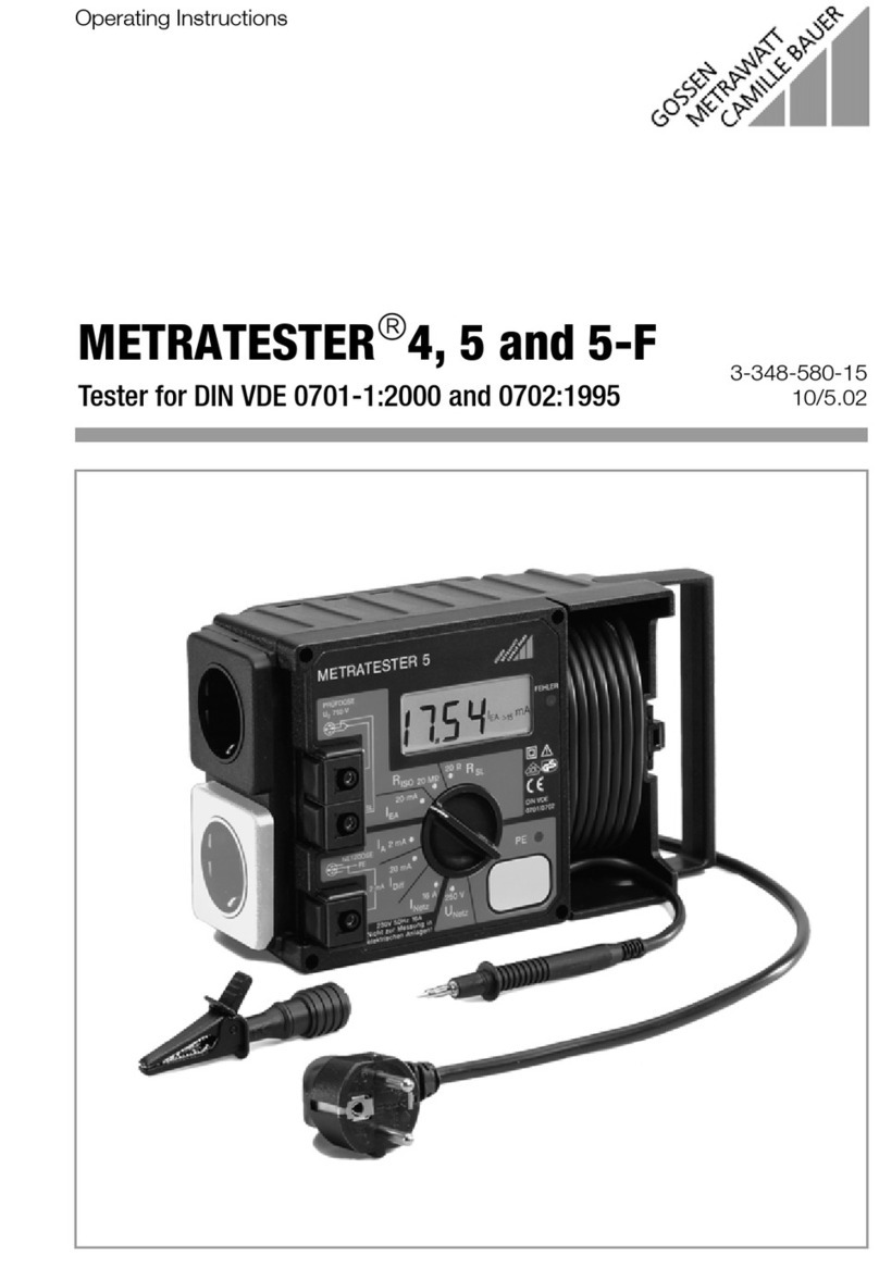 GMC METRATESTER 4 operating instructions