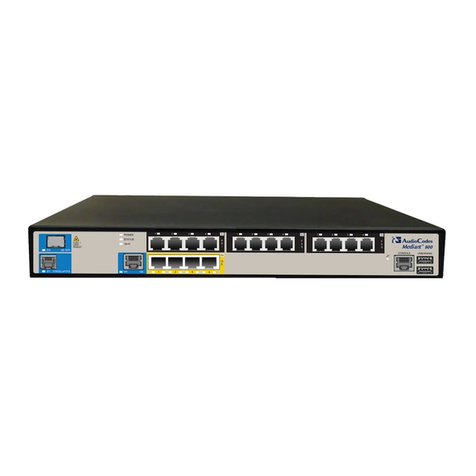 AudioCodes Mediant 800B User manual