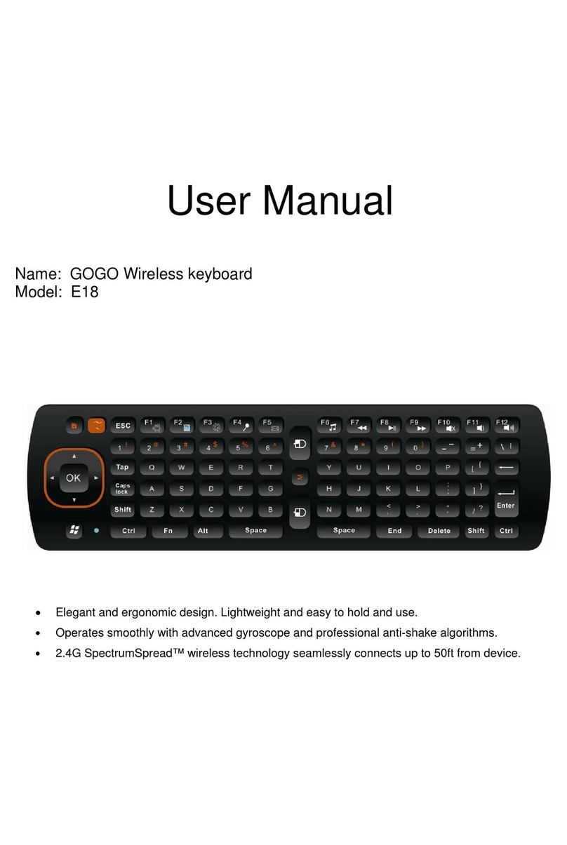 Gogo E18 user manual