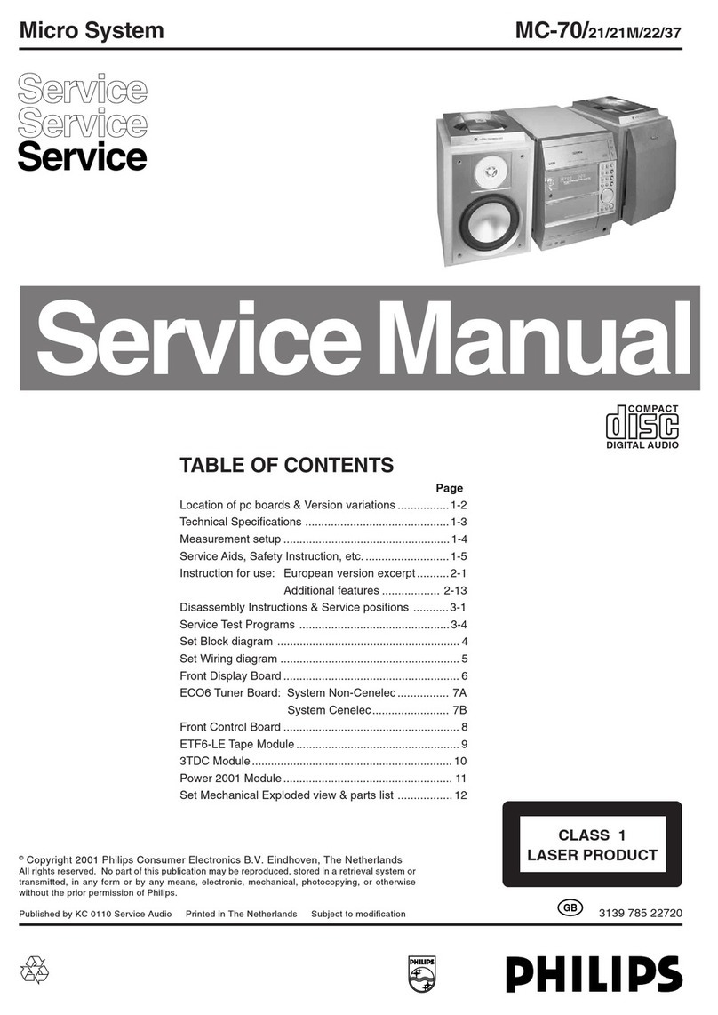 Philips MC-70 User manual