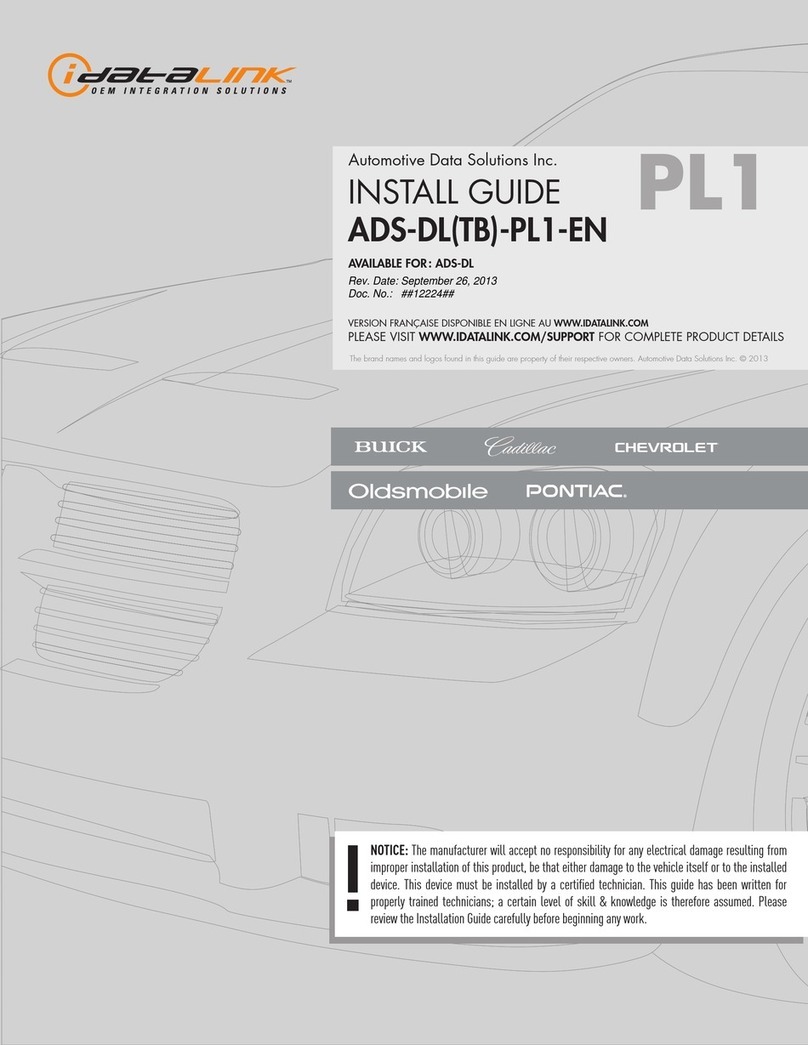 iDataLink PL1 install guide