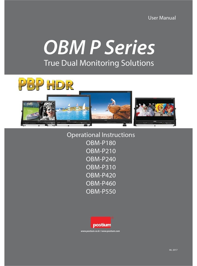 Postium OBM-P180 Operational instructions