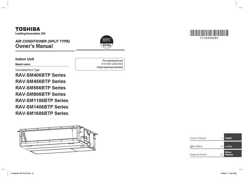 Toshiba RAV-SM406BTP Series User manual
