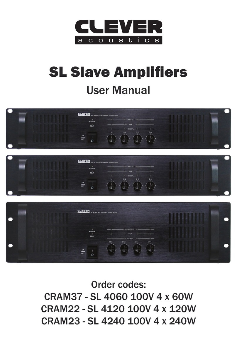 Clever Acoustics CRAM37-SL 4060 100V 4 x 60W user manual