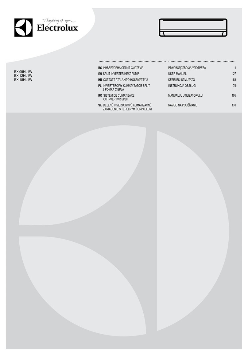 Electrolux EXl09HL1W User manual Electrolux EXl09HL1W User manual