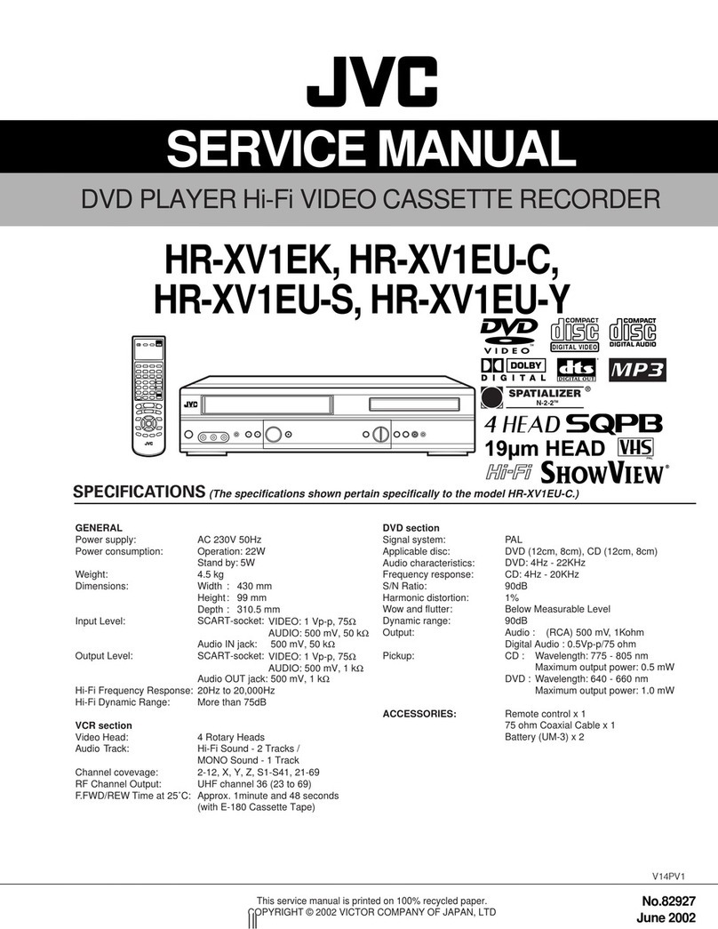JVC HR-XV1EK User manual