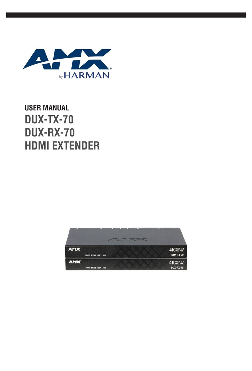 AMX DUX-TX-70 User manual