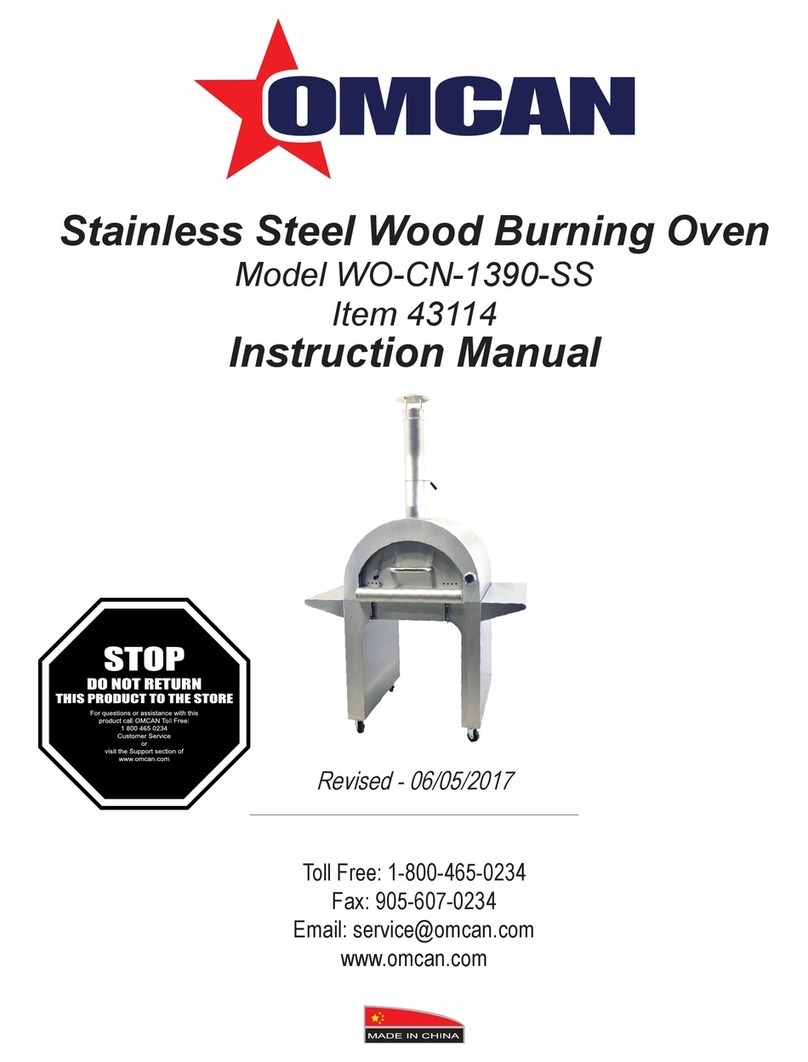 Omcan WO-CN-1390-SS instruction manual Omcan WO-CN-1390-SS instruction manual
