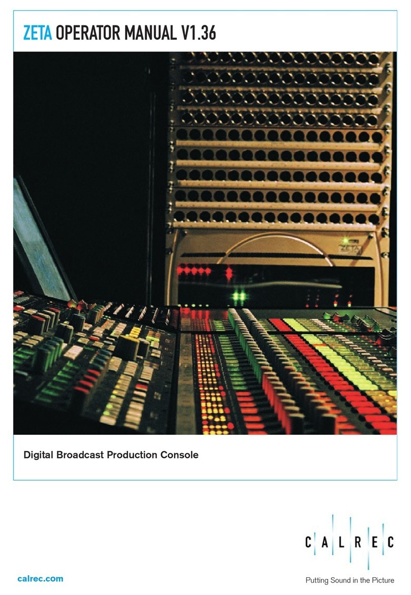 Calrec Zeta Operator's manual