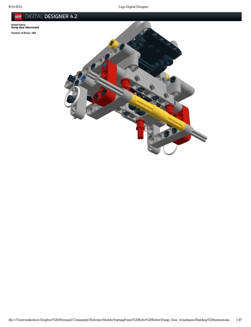 LEGO Dump Gear Attachment Assebly instructions LEGO Dump Gear Attachment Assebly instructions