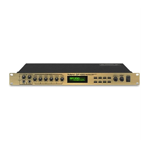Roland GP-100 Operating and maintenance manual