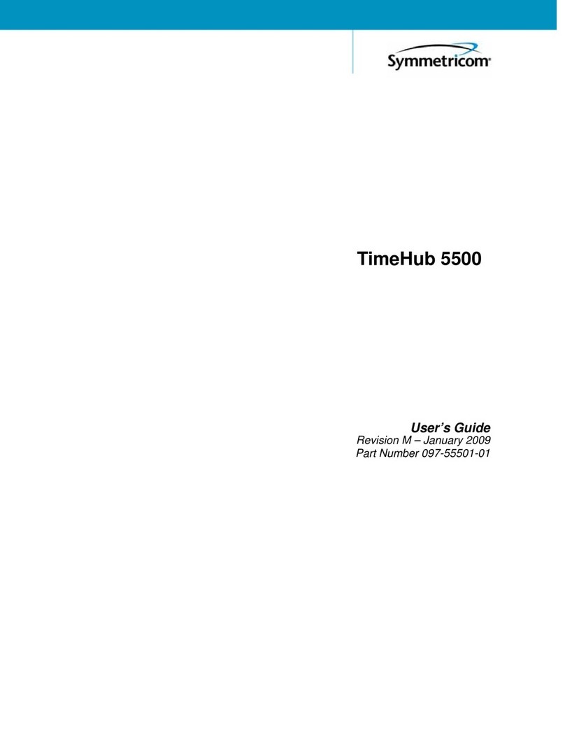 Symmetricom TimeHub 5500 user guide