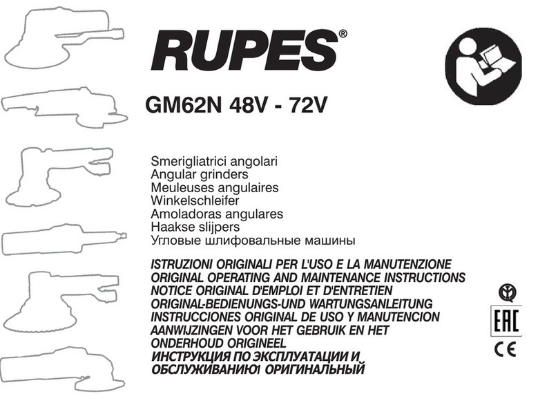 Rupes GM62N Manual