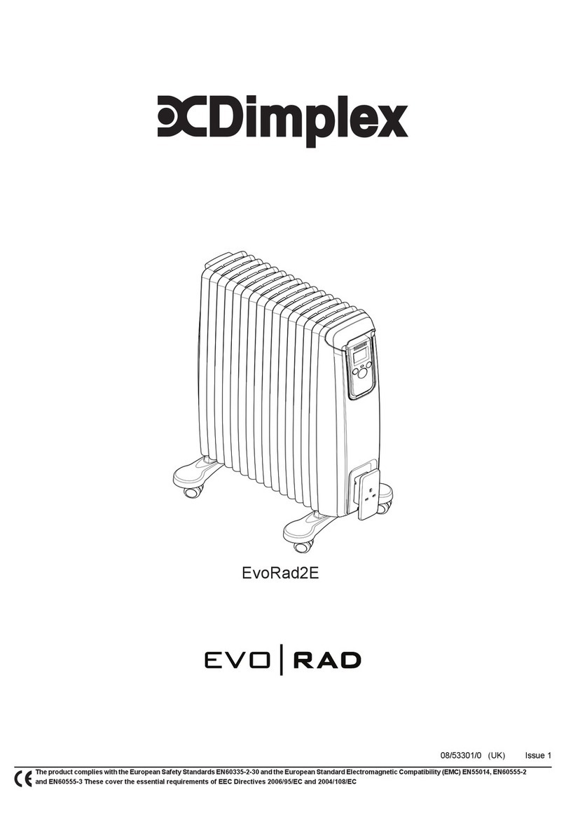 Dimplex EVORAD2E User manual