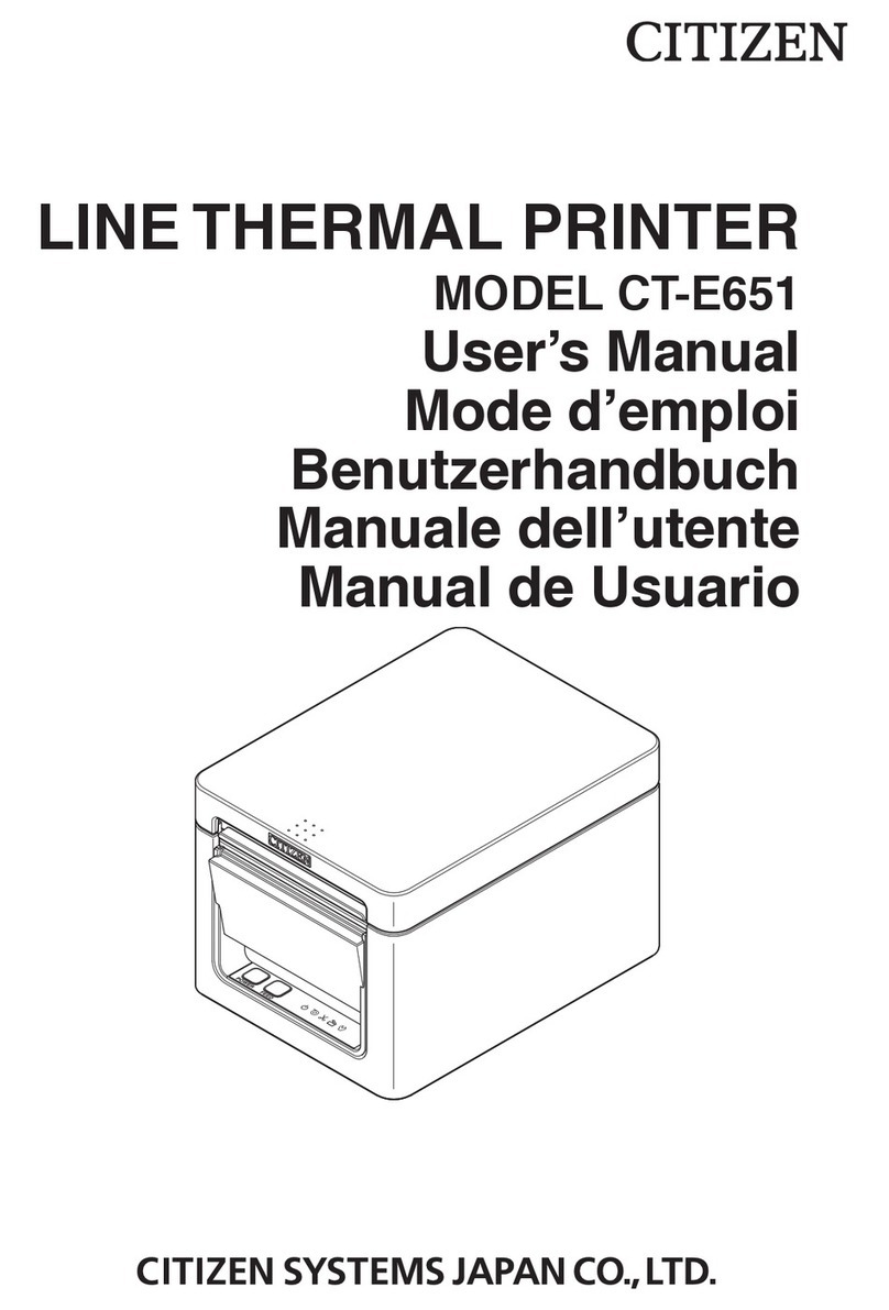 Citizen CT-E651 User manual