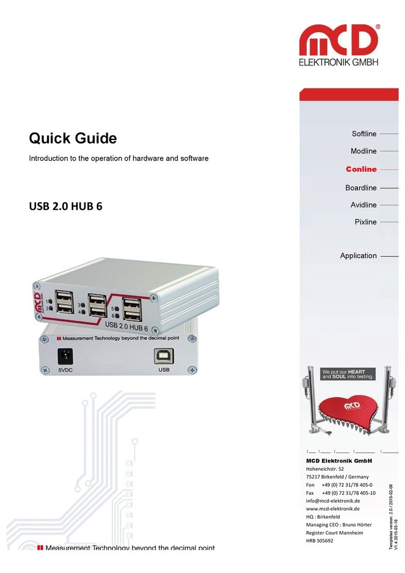 MCD Elektronik USB 2.0 HUB 6 quick guide