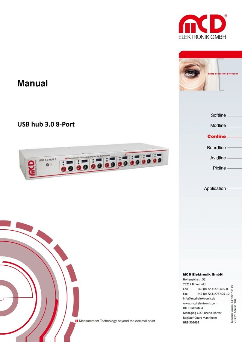 MCD Elektronik USB HUB 3.0 8-PORT User manual