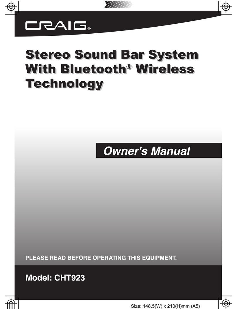 Craig CHT923 User manual