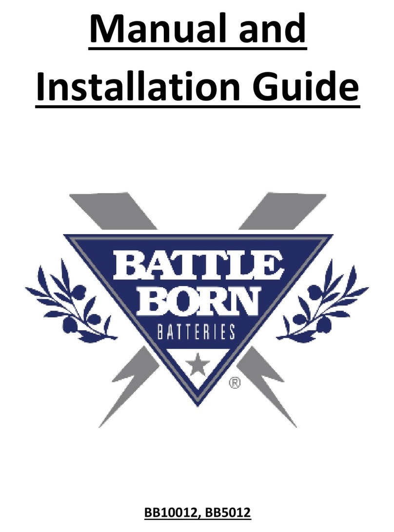 Battle Born Batteries BB10012 User and installation manual